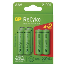 Nabíjecí baterie GP ReCyko 2100 AA (HR6) - 6ks