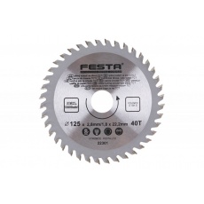 Kotouč pilový FESTA SK 125/2. 8/22. 2 mm40T Kotouč pilový FESTA SK 125/2. 8/22. 2 mm40T