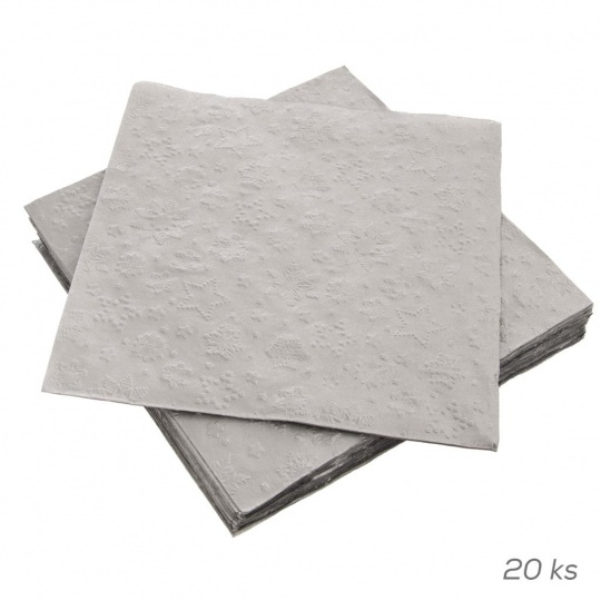 Ubrousek papír Winter Silver PAW 20ks 33x33cm 