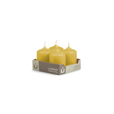 Svíčka adventní -  MAT N16 Cylinder 40x60 mm - 4 ks žlutá
