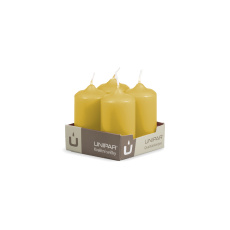 Svíčka adventní - MAT N16 Cylinder 40x80 mm - 4 ks žlutá Svíčka adventní - MAT N16 Cylinder 40x80 mm - 4 ks žlutá
