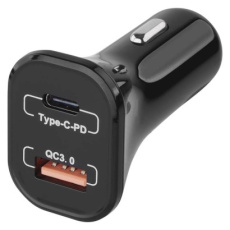 Univerzální USB adaptér PD do auta 1,5–3,0A (30W) max. Univerzální USB adaptér PD do auta 1,5–3,0A (30W) max.