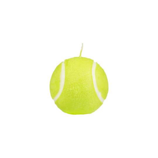 Svíčka Tennis Ball Sphere 70 mm - žlutá