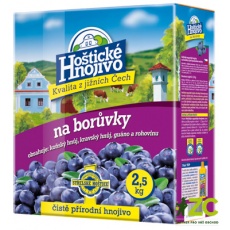 Hoštické - borůvky 2,5 kg s guánem