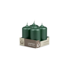 Svíčka adventní - METAL M133 Cylinder 40x80 mm - 4 ks zelená Svíčka adventní - METAL M133 Cylinder 40x80 mm - 4 ks zelená