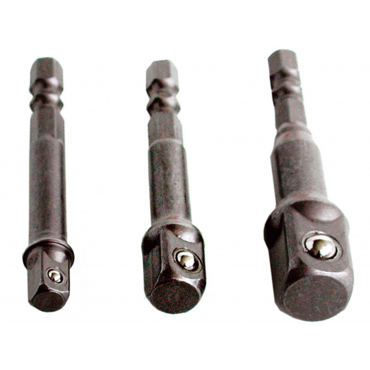 adaptéry do vrtačky, 1/4"-3/8"-1/2"