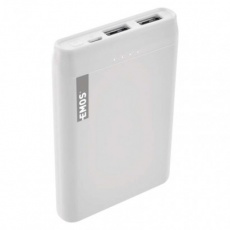 Powerbanka EMOS Alpha 5, 5000 mAh, bílá + kabel USB-C Powerbanka EMOS Alpha 5, 5000 mAh, bílá + kabel USB-C