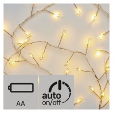 LED vánoční nano řetěz – ježek, 2,4m, teplá bílá, časovač LED vánoční nano řetěz – ježek, 2,4m, teplá bílá, časovač