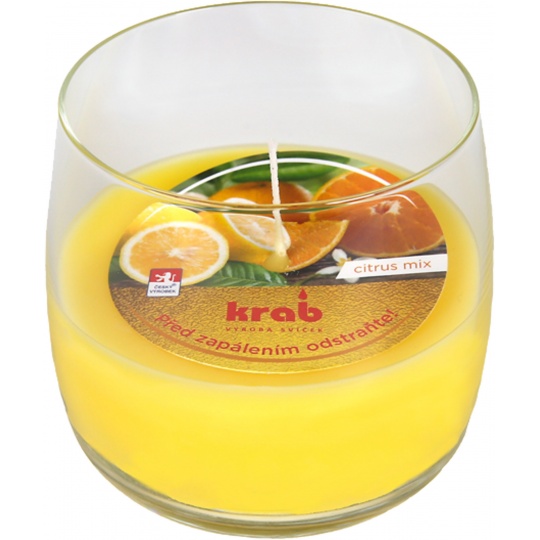 Svíčka sklo - aroma citrus mix 125 g