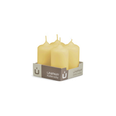 Svíčka adventní - MAT N14 Cylinder 40x80 mm - 4 ks žlutá Svíčka adventní - MAT N14 Cylinder 40x80 mm - 4 ks žlutá
