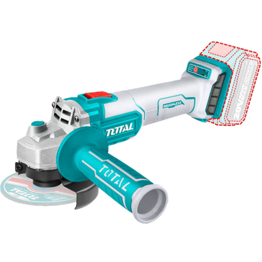 Bruska úhlová AKU, 115mm, Brushless, 20V Li-ion, 2000mAh, industrial, bez baterie a nabíječky