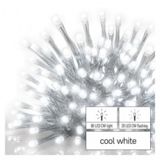 Standard LED spojovací řetěz blikající – rampouchy, 2,5 m, venkovní, studená bílá Standard LED spojovací řetěz blikající – rampouchy, 2,5 m, venkovní, studená bílá