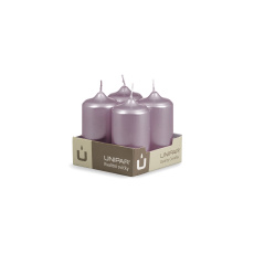Svíčka adventní - METAL M52 Cylinder 40x80 mm - 4 ks růžová Svíčka adventní - METAL M52 Cylinder 40x80 mm - 4 ks růžová