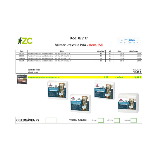 EUR KD Displej - Milmar - neotex bílý