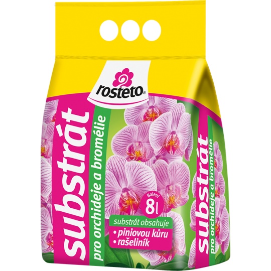 Substrát - Orchideje a bromélie Rosteto - 8 l