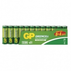 Zinková baterie GP Greencell AA (R6) - 12ks