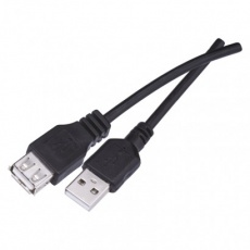 USB kabel 2.0 A vidlice - A zásuvka 2m USB kabel 2.0 A vidlice - A zásuvka 2m