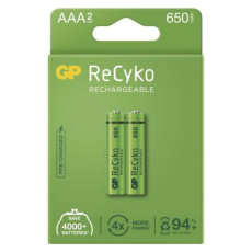 Nabíjecí baterie GP ReCyko 650 AAA (HR03) - 2ks Nabíjecí baterie GP ReCyko 650 AAA (HR03) - 2ks