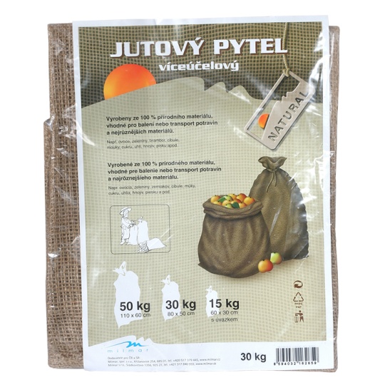 Jutový pytel 30 kg (50x80 cm)