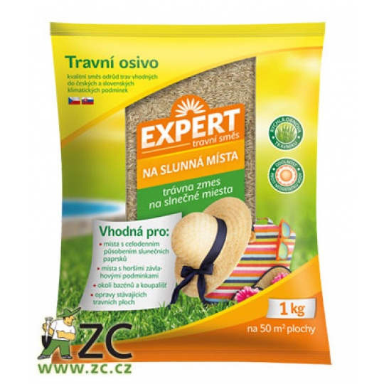 Travní směs Expert - slunná místa 1 kg