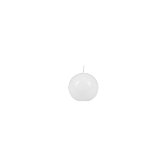 Svíčka Basic Sphere 60 mm - bílá