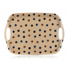 BANQUET Tác s uchy melaminový DOTS 36 x 25,5 cm, béžový BANQUET Tác s uchy melaminový DOTS 36 x 25,5 cm, béžový
