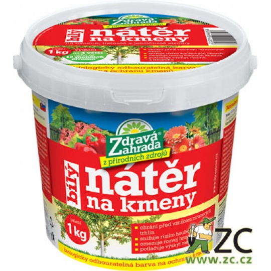 Zdravá zahrada - Nátěr na kmeny stromů bílý 1 kg