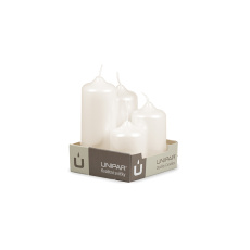 Svíčka adventní - METAL M02 Cylinder Cascada - 4 ks krémová Svíčka adventní - METAL M02 Cylinder Cascada - 4 ks krémová