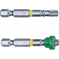 hroty sada 2ks TORX s magnetickým kloboučkem, T 30x50mm, S2