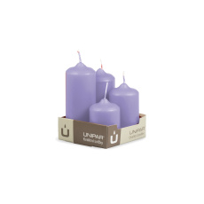 Svíčka adventní - MAT N352 Cylinder Cascada - 4 ks fialová Svíčka adventní - MAT N352 Cylinder Cascada - 4 ks fialová