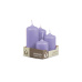 Svíčka adventní -  MAT N352 Cylinder Cascada - 4 ks fialová