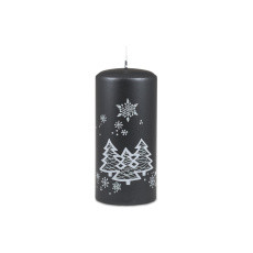 Svíčka vánoční Winter Forest Pillar 70 x 150 mm - antracitová Svíčka vánoční Winter Forest Pillar 70 x 150 mm - antracitová