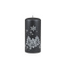 Svíčka vánoční Winter Forest Pillar 70 x 150 mm - antracitová