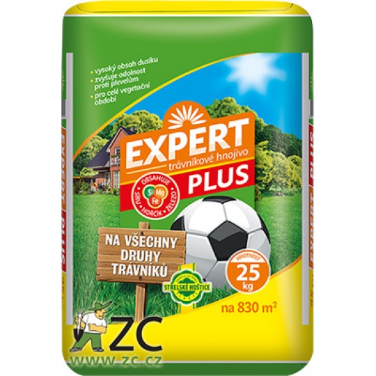 Hnojivo trávníkové - Expert Plus 25 kg (cena bez slev)