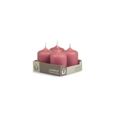 Svíčka adventní - MAT N33 Cylinder 40x60 mm - 4 ks růžová Svíčka adventní - MAT N33 Cylinder 40x60 mm - 4 ks růžová
