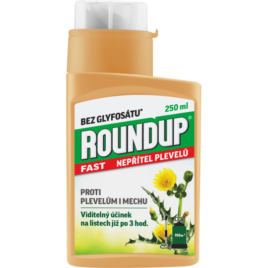 VÝPRODEJ: Roundup Fast/bez glyfosátu-250 ml koncentrát (exsp.01.2026 a 03.2026)