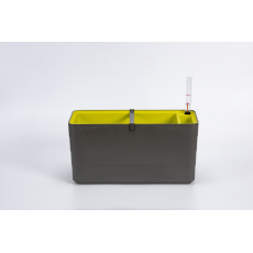 Truhlík samozavlažovací Berberis - antracit + zelená 40 cm Truhlík samozavlažovací Berberis - antracit + zelená 40 cm