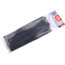 pásky stahovací na kabely EXTRA, černé, 280x4,6mm, 100ks, nylon PA66