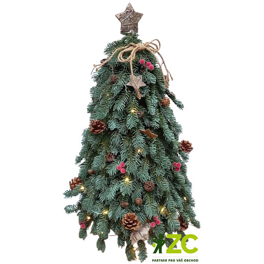 Strom vánoční umělý - LED ozdobený 65 cm (cena bez slev)
