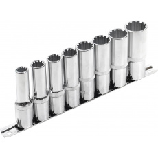 POŠK. OBAL klíče nástrčné prodloužené, MULTILOCK, sada 8ks, 1/2", CrV POŠK. OBAL klíče nástrčné prodloužené, MULTILOCK, sada 8ks, 1/2", CrV