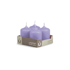 Svíčka adventní -  MAT N352 Cylinder 50x70 mm - 4 ks fialová