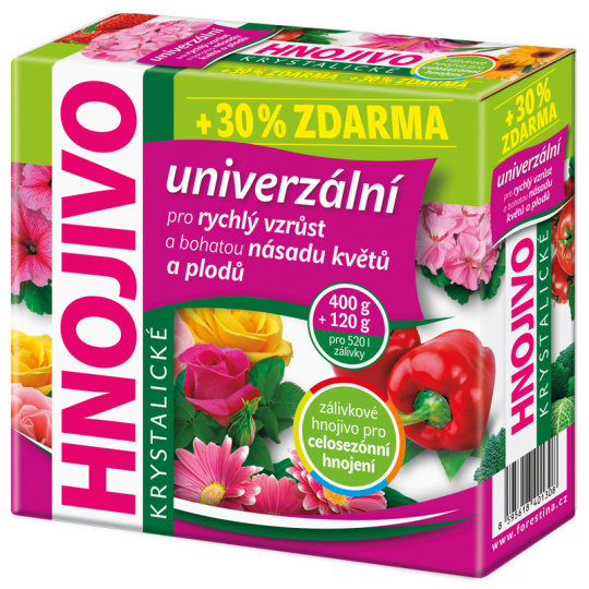 Hnojivo krystalické univerzální STANDARD - 520 g + 30 % zdarma