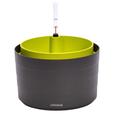 Žardina samozavlažovací Berberis bez závěsu - antracit + zelená 30 cm