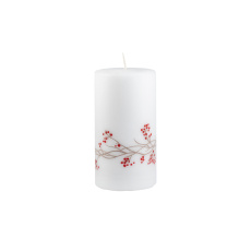 Svíčka vánoční Country Xmas Pillar 70x150 mm - bílá