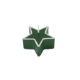 Svíčka Star 60x30 mm - zelená metalíza