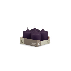 Svíčka adventní - MAT N57 Cylinder 40x60 mm - 4 ks fialová Svíčka adventní - MAT N57 Cylinder 40x60 mm - 4 ks fialová
