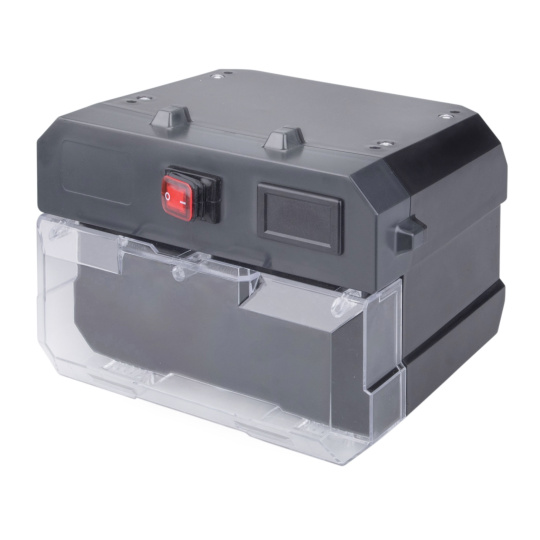 skříň na baterii s elektronikou