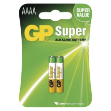 Alkalická speciální baterie GP 25A (AAAA, LR61) 1,5 V - 2ks Alkalická speciální baterie GP 25A (AAAA, LR61) 1,5 V - 2ks
