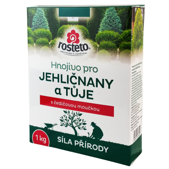 SK Hnojivo Rosteto s čedičovou moučkou - jehličnany a tůje 1 kg 