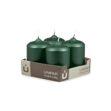Svíčka adventní - METAL M133 Cylinder 60x90 mm - 4 ks zelená Svíčka adventní - METAL M133 Cylinder 60x90 mm - 4 ks zelená